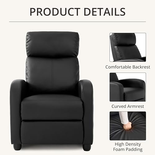 Leather Recliner Chair for Living Room, Home Theater Seating