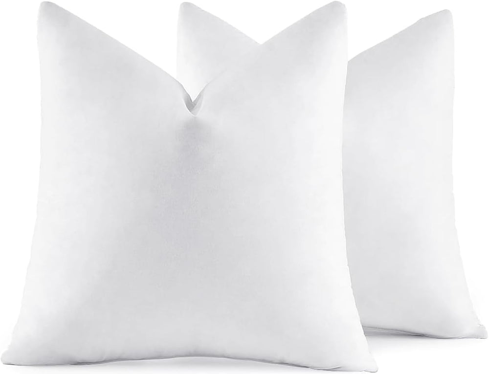 MIULEE 26x26 Euro Pillow Inserts, Set of 2 Feather Down Throw Pillows