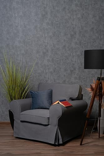MASTERS OF COVERS Ektorp Armchair Cover for IKEA Ektorp Chair-Titanium Grey