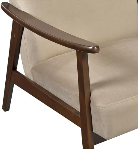 Lexicon Mid Century Modern Chair Velvet Accent Chair for Living Room Chair w/...