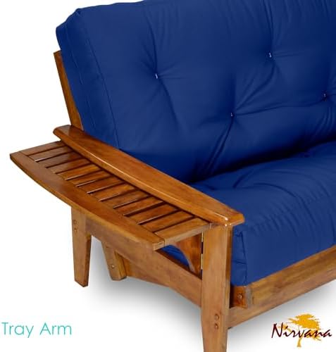 Nirvana Futons Eastridge Futon Set - Queen Size, Frame, 8" Mattress, Twi...