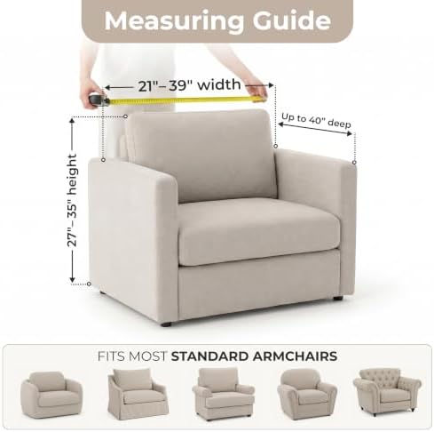 Premium Stretch Couch Covers for Sofa - Sofa Chair Cover Washable, Dogs &...