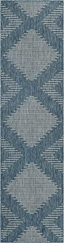Unique Loom Outdoor Modern Collection Area Rug - Tambor (3' 3" x 12&...