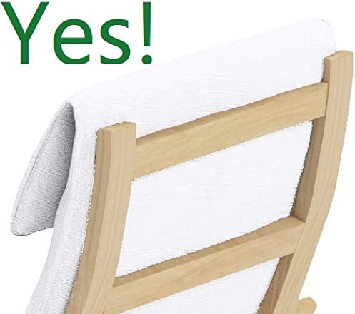 The Cotton Poang Chair Cover Replacement is Compatible with IKEA Poang Armcha...