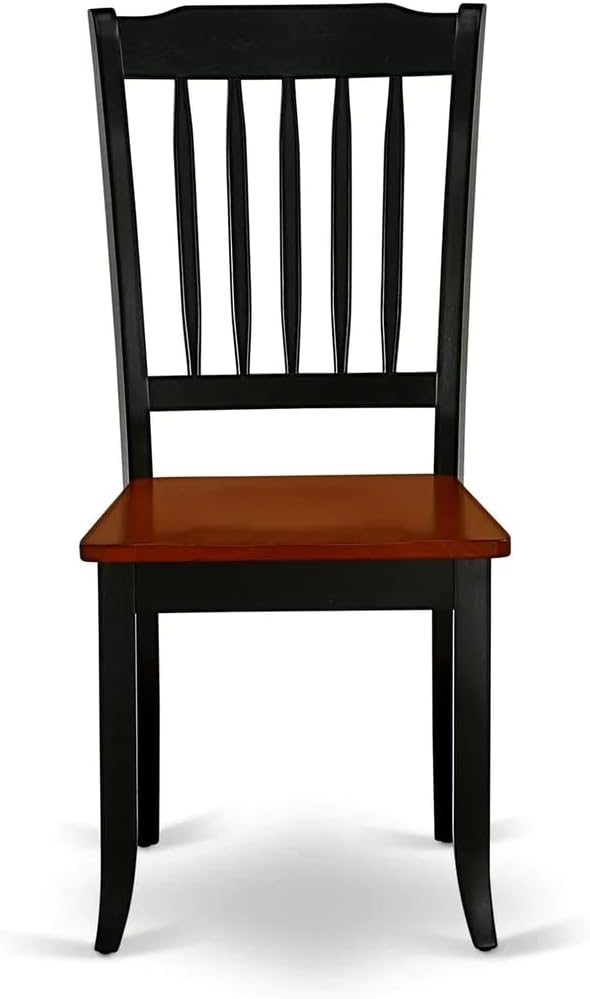 East West Furniture MZDA5-BCH-W 5 Piece Dining Room Furniture Set Includes a ...