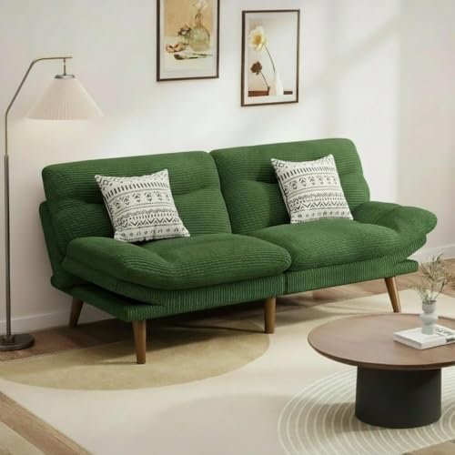 Pipishell Futon Sofa Bed, Modern 66" Futon Couch Convertible to Bed &...