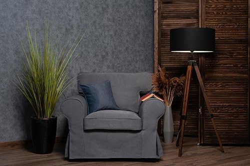 MASTERS OF COVERS Ektorp Armchair Cover for IKEA Ektorp Chair-Titanium Grey