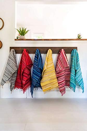 Unique Loom Chindi Cotton Collection Soft Hand Woven Natural Fiber Striped Ar...