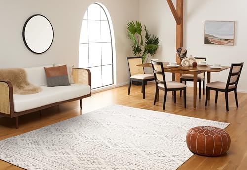 SAFAVIEH Tulum Area Rug 8x10, Large Ivory & Grey TUL272A