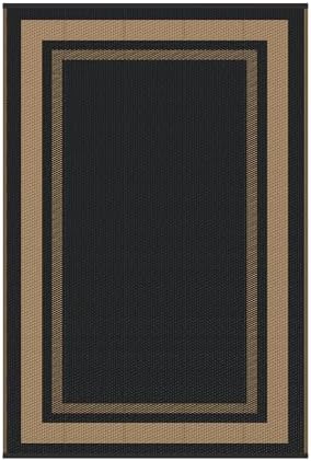 GENIMO Outdoor Rug, Waterproof Plastic Rugs for Patio, 6'x9' Mocha Brown