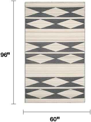 Fab Habitat Outdoor Rug - Waterproof, Fade Resistant, Crease-Free - Premium R...