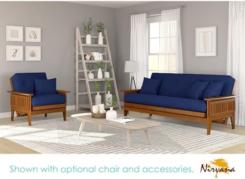 Nirvana Futons Eastridge Futon Set - Queen Size, Frame, 8" Mattress, Twi...