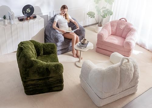 MAXYOYO Folding Sofa Bed, 2 in 1 Convertible Sofa to Lounger