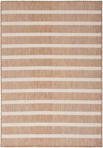 Nourison Home Positano Jute Ivory 6' x 9' Area Rug - Easy Clean, Non ...
