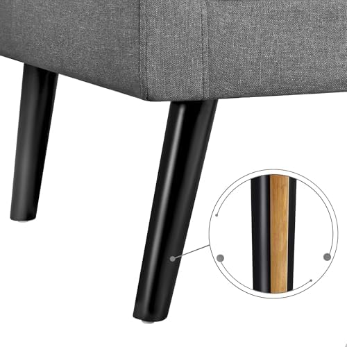 Yaheetech Mid Century Accent Chair Living Room Chair Dark Gray