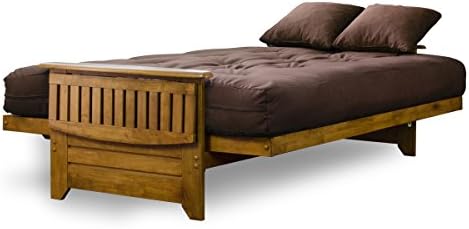 Nirvana Futons Brentwood Tray Arm Futon Sofabed Set - Queen Frame, 8" Mi...