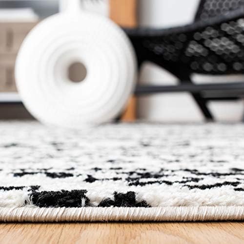 SAFAVIEH Tulum Area Rug 8x10, Large Ivory & Black TUL272B