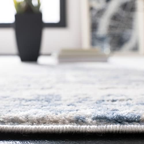 SAFAVIEH Amelia Area Rug 8'x10', Modern Ivory & Blue ALA700A