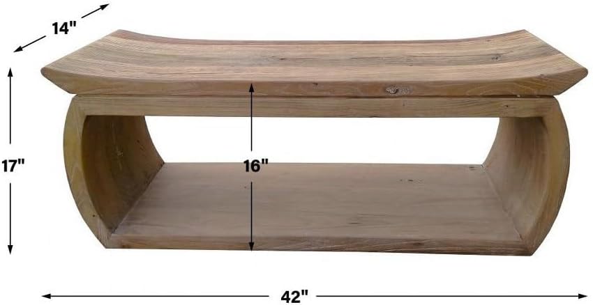 Uttermost Connor - Bench-17 Inches Tall and 42 Inches Wide