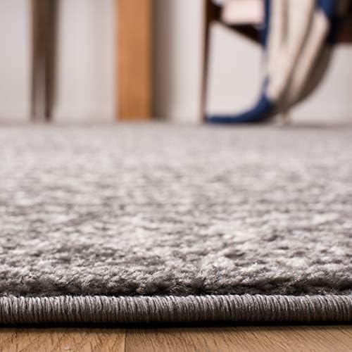 SAFAVIEH Tulum Area Rug 8x10, Textured Large Dark Grey & Ivory TUL264F