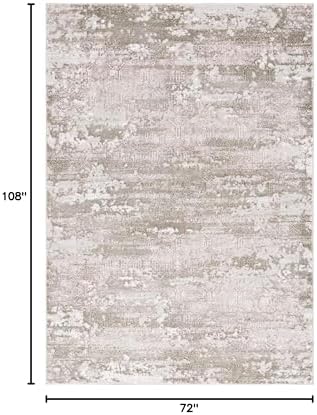 SAFAVIEH Meadow Collection Area Rug - 6' x 9', Beige & Sage, Mode...