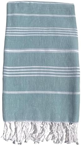 Turkish Beach Towel 100% Organic Cotton Extra Large Oversized (39 x 71 Inches...