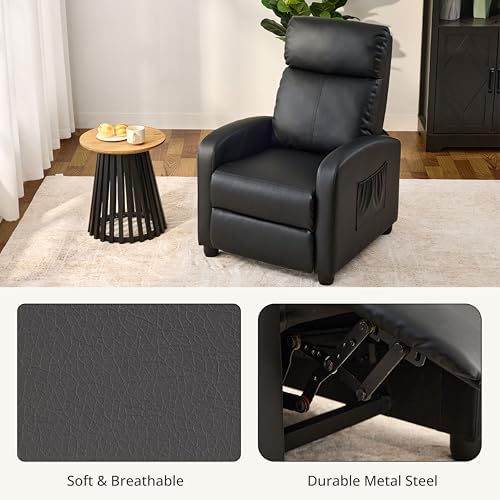 Leather Recliner Chair for Living Room, Home Theater Seating
