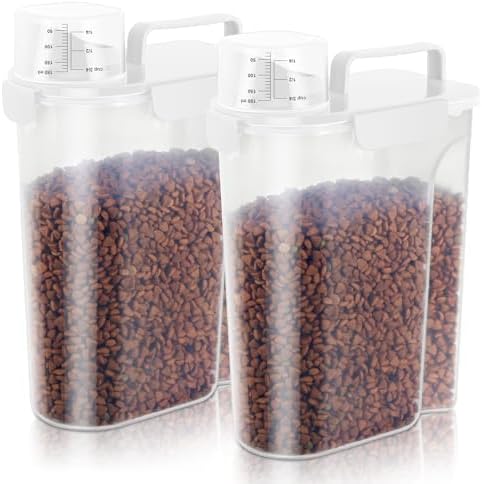 LEAWALK 5Lbs Airtight Cat Dog Food Storage Container