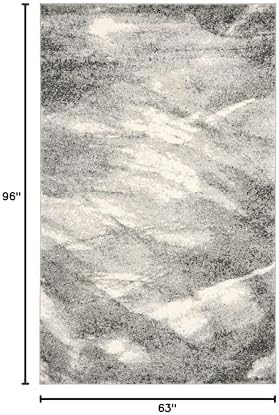 SAFAVIEH Retro Collection Area Rug - 5'3" x 8', Grey & Ivory...