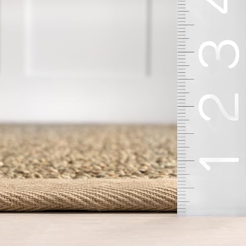 nuLOOM Elijah Beige Bordered Power Loomed Area Rug, 3' x 5'