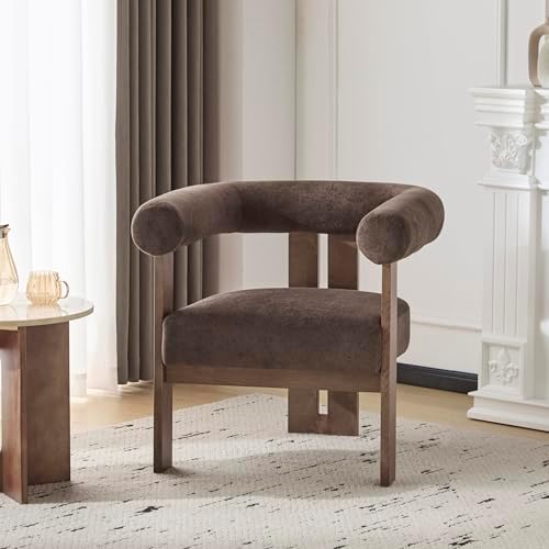 Christopher Knight Home Rones Modern Velvet Upholstered Accent Chair, Wooden ...