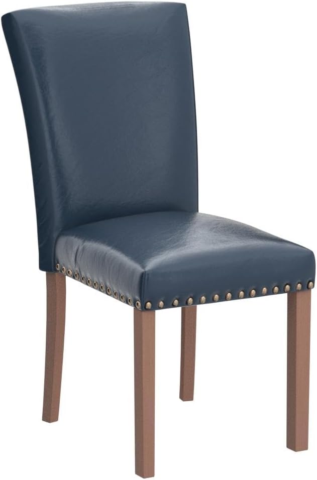 COLAMY Upholstered Parsons Dining Chairs Set of 2, PU Leather Dining Room Kit...