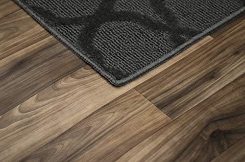 Garland Rug Sparta Non Slip Polypropylene 5 Ft. X 8 Ft. Cinder Gray Area Rug-...