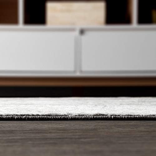 JONATHAN Y Modern Vintage Medallion Light Gray Indoor Area Rug, 8x10, Country...