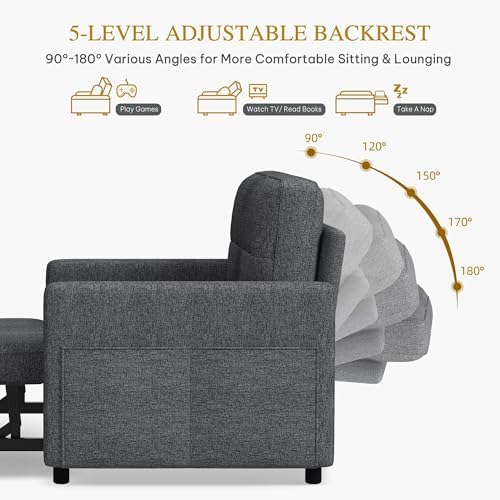 YITAHOME 55" Convertible Sofa Bed 99 20260918rhs