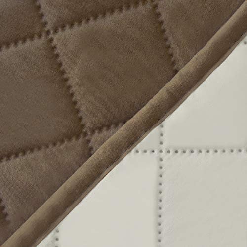 Easy-Going Reversible Couch Cover, 4 Seater Sofa, Camel/Ivory
