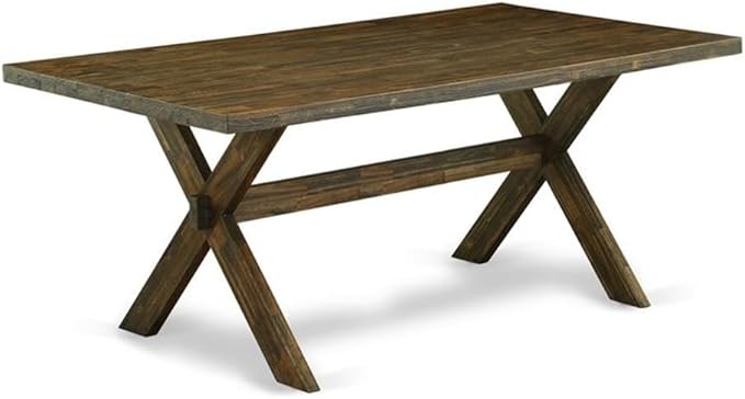 East West Furniture XT777 X-Style Mid-Century Modern Dining Table - a Rectang...