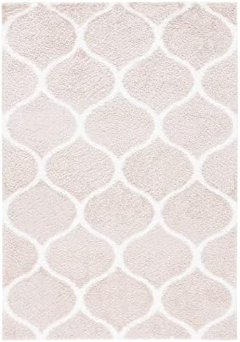 SAFAVIEH Tahoe Shag Collection Area Rug - 9' x 12', Beige & White...