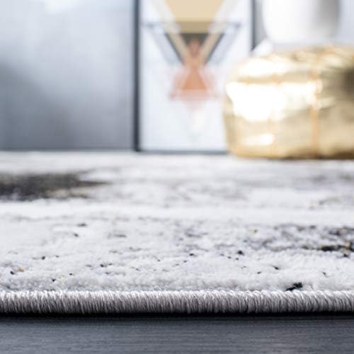 SAFAVIEH Amelia Collection Area Rug - 10' x 14', Grey & Gold, Mod...