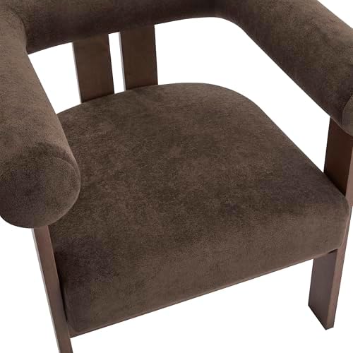 Christopher Knight Home Rones Modern Velvet Upholstered Accent Chair, Wooden ...