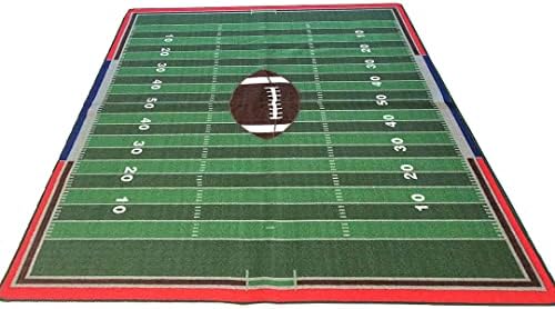 Mybecca Kids Rug American Football Field Rug 5'x7' (Approx:4'11&q...