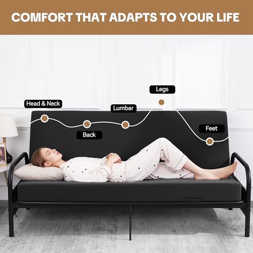 MABOZOO 6 Inch Full Size Futon Mattress, Foldable Futons Sofa Couch Bed Foam ...