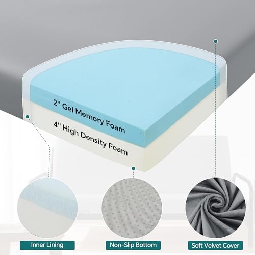 HOMBYS Memory Foam Futon Mattress, Foldable Sofa Bed Mattress with Removable ...