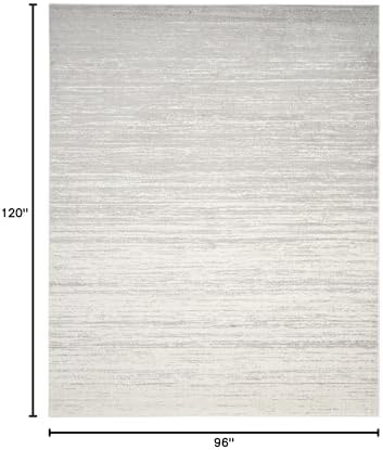 SAFAVIEH Adirondack Area Rug 8x10, Large Ivory & Silver ADR113B