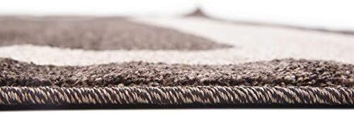 Unique Loom Del Mar Collection Area Rug - Maria (7' 10" Square, Brow...