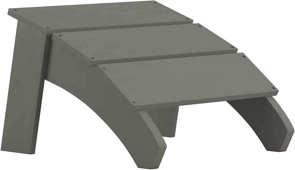 Flash Furniture Sawyer Indoor/Outdoor Commercial Grade Adirondack Ottoman - G...