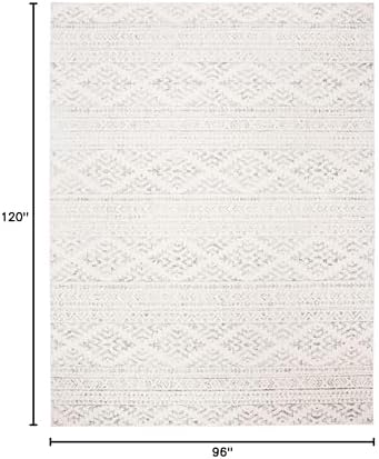 SAFAVIEH Tulum Area Rug 8x10, Large Ivory & Grey TUL272A