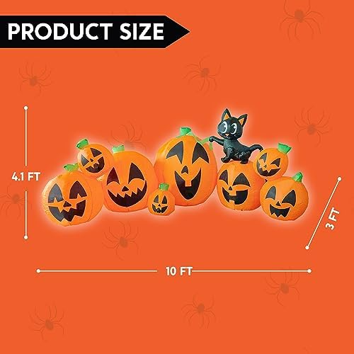 Joiedomi 10 FT Long Halloween Inflatables Outdoor Decorations, Blow Ups Infla...