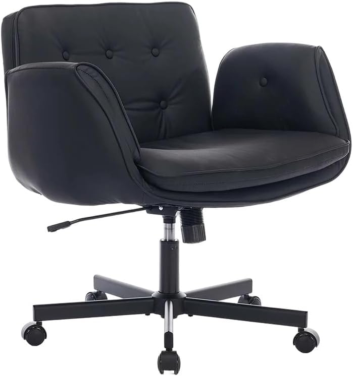 Criss Cross Chair with Lumbar Airbag & Folding Arms Relieve Back Pain, Wi...