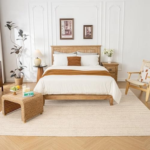 Shatex Jute Rug 6x9ft, Large Chunky Farmhouse Area Rug, Handcrafted Braided R...